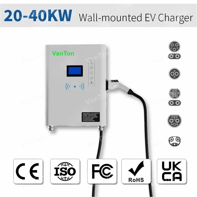 40kW na zeď napodobeno jednorázové DC EV nabíjecí hromada