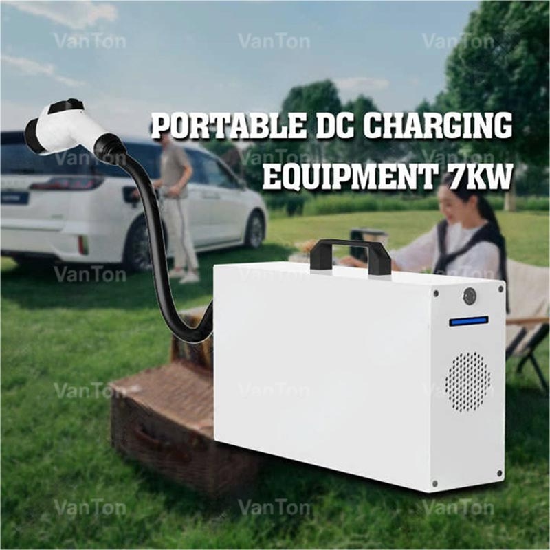 7KW voděodolná kompaktní přenosná DC nabíjecí stanice pro elektrická vozidla